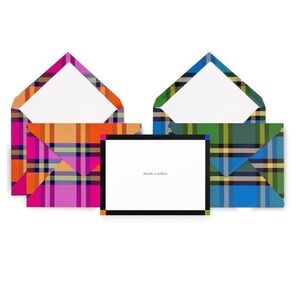 kate spade Blank Thank You Cards Stationery Set with 10 Cards and Envelopes NIB